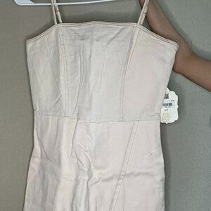 Altard State light pink denim skort one piece